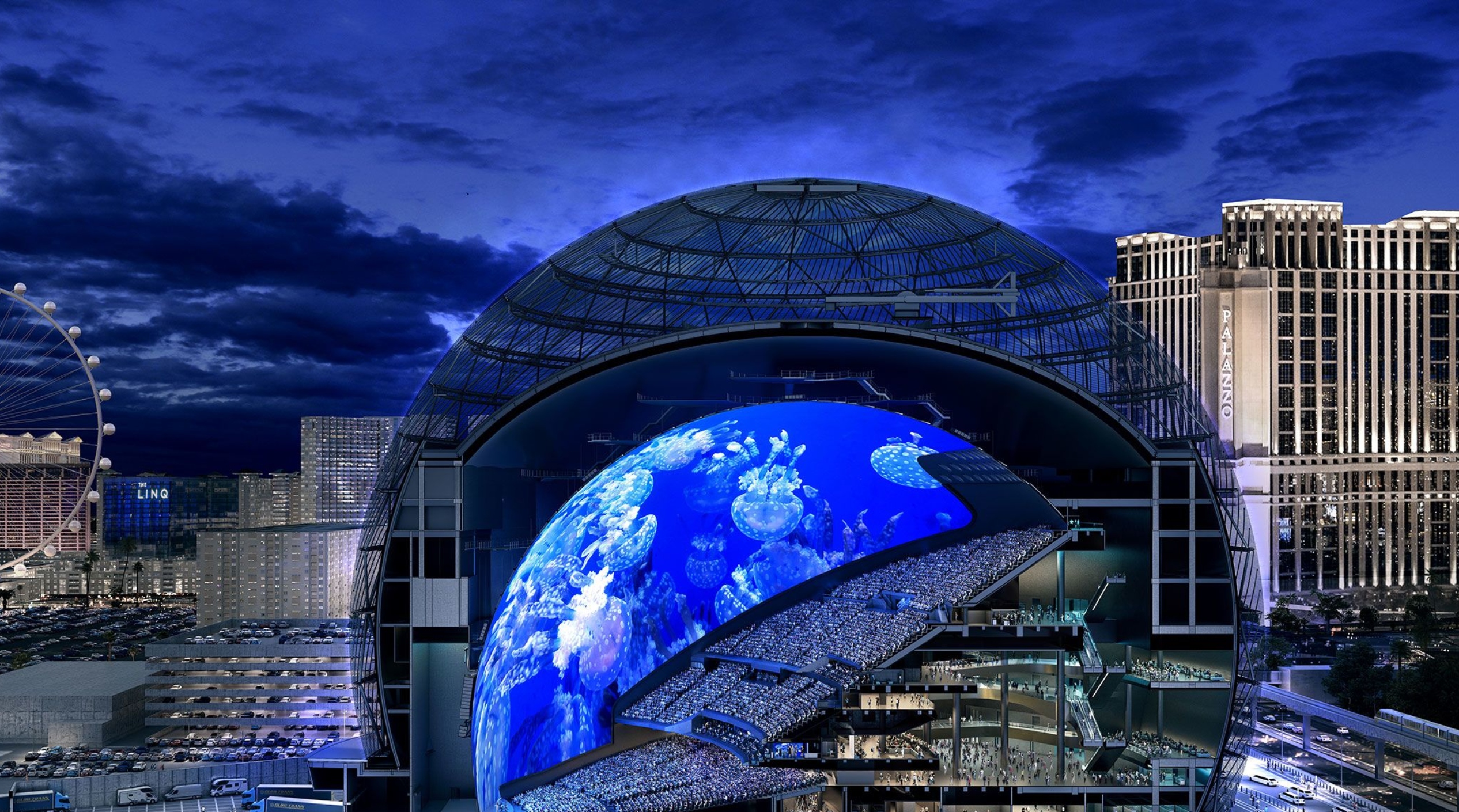 Artist rendering of Sphere interior. (Courtesy of Madison Square Garden)