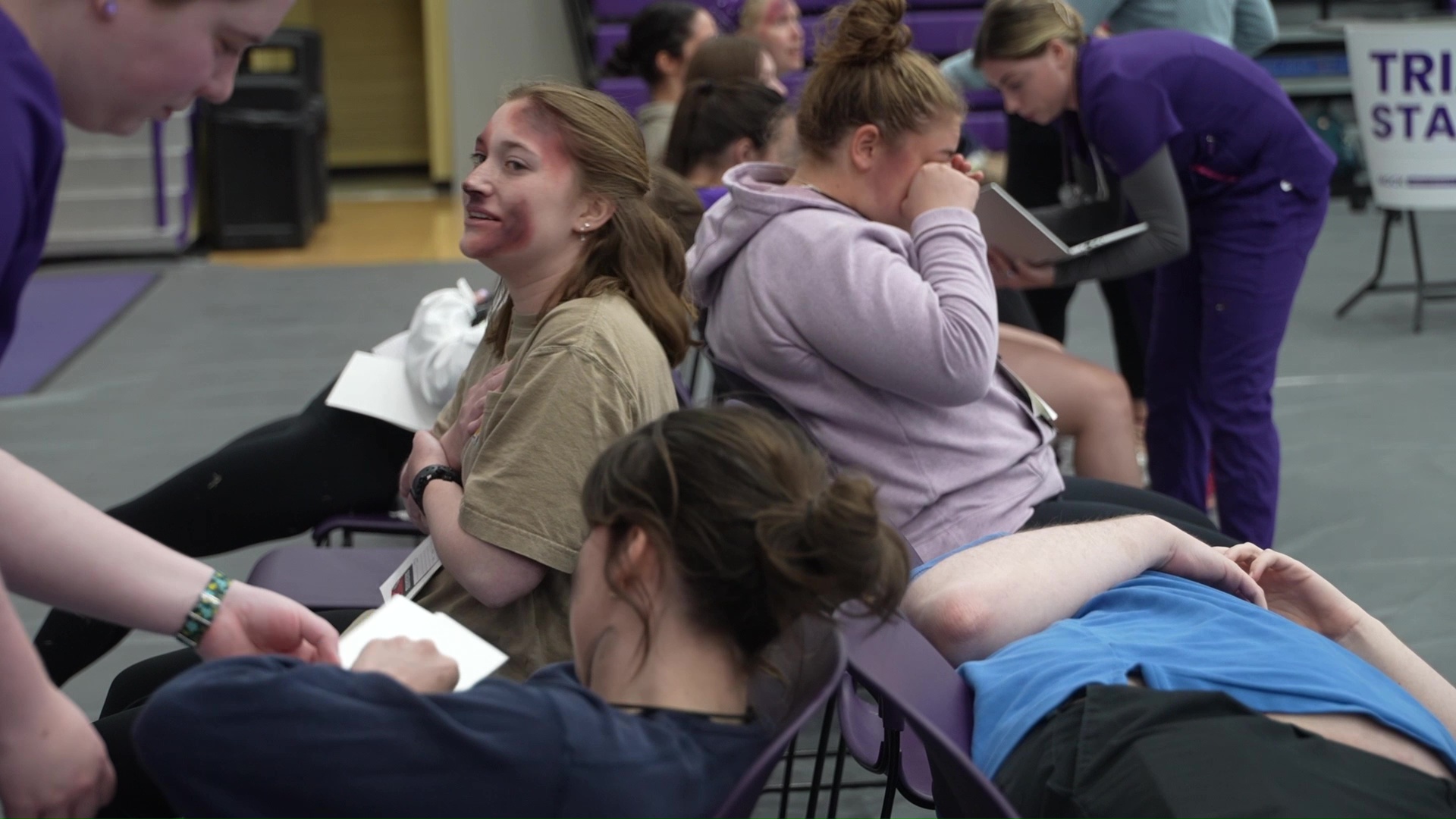 Carroll College nursing students participate in mass-casualty training