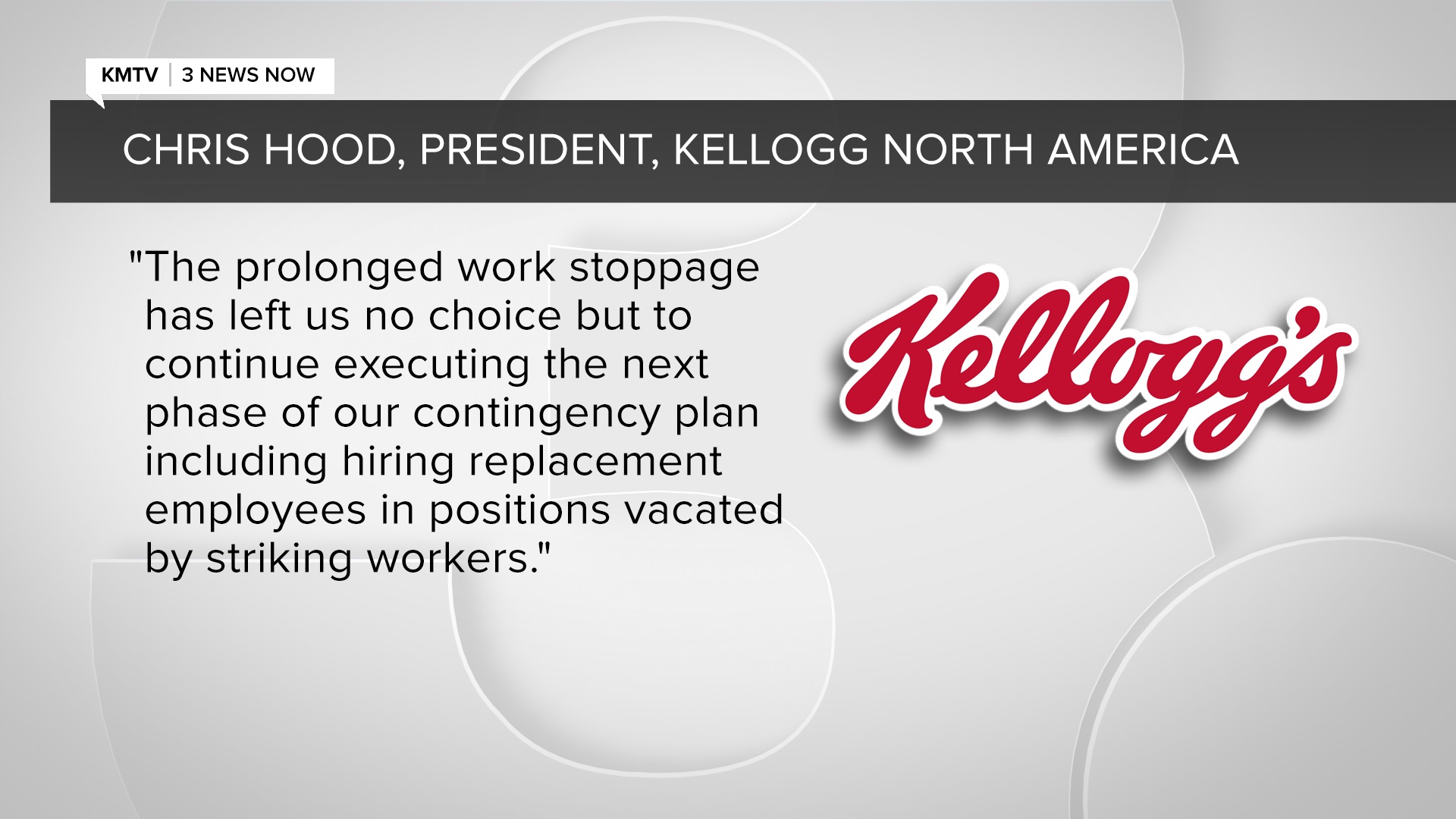 Chris Hood President Kellogg Co.
