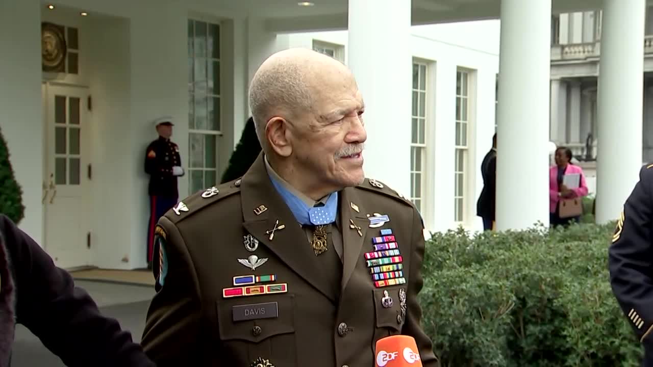 Nearly 60 years after he was recommended for the nation’s highest military award, retired Col. Paris Davis, one of the first Black officers to lead a Special Forces team in combat, received the Medal of Honor on Friday for his bravery in the Vietnam War.