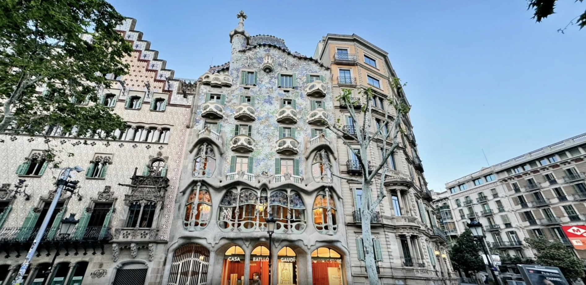 A building in Barcelona, Spain.