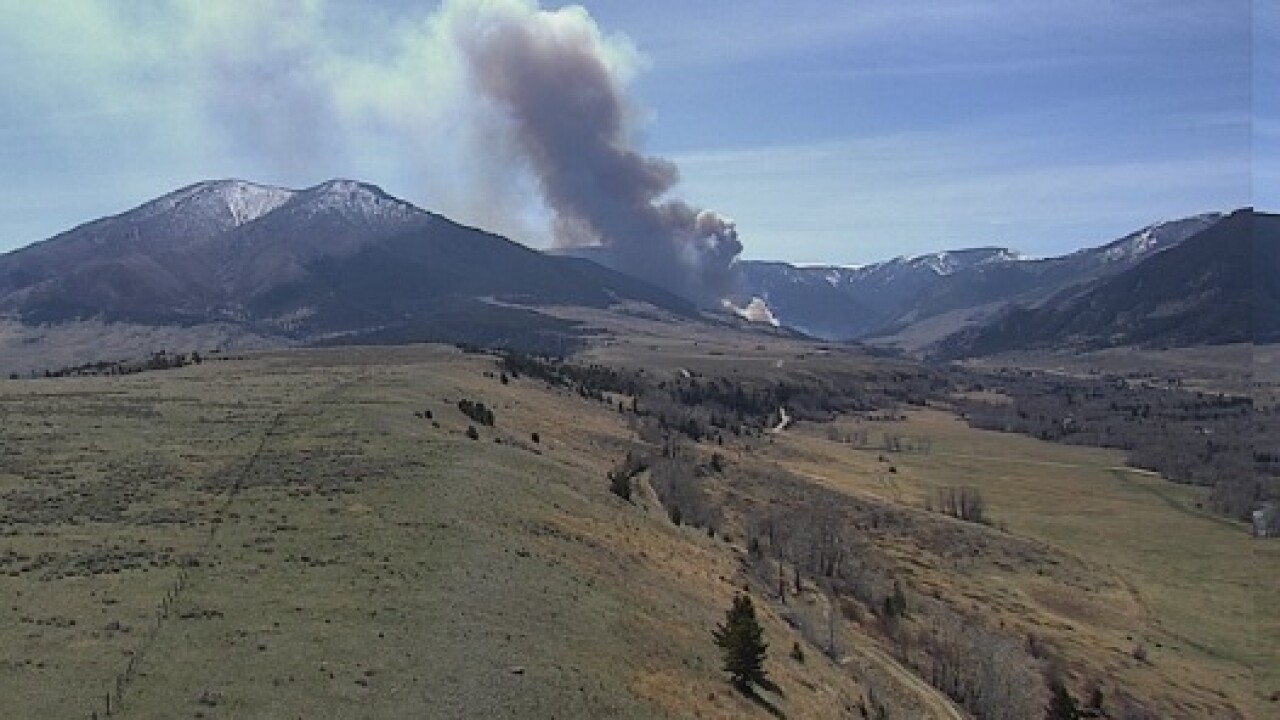 Fire near Red Lodge