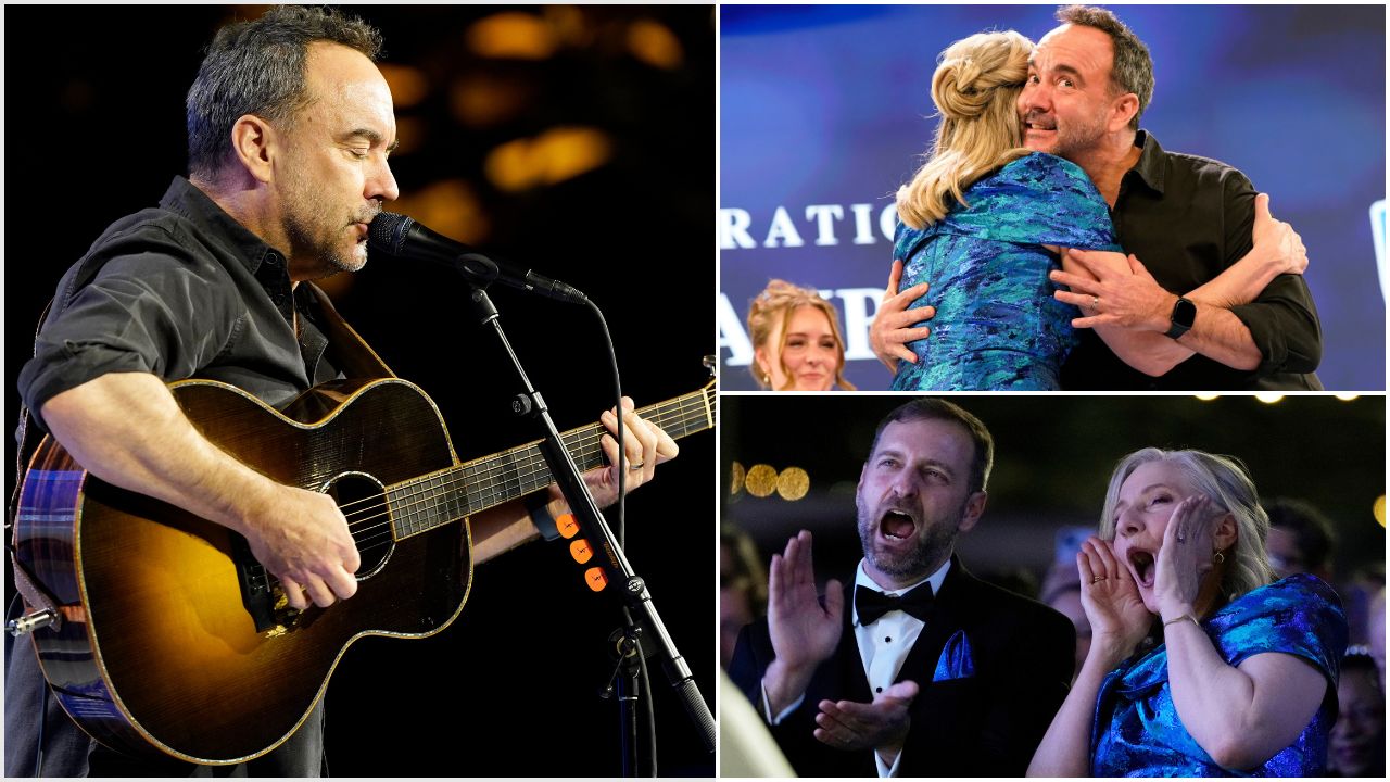 Singer Dave Matthews performs at the Inaugural ball for Virginia Gov. Abigail Spanberger in Richmond Va., Saturday, Jan. 17, 2026. 
