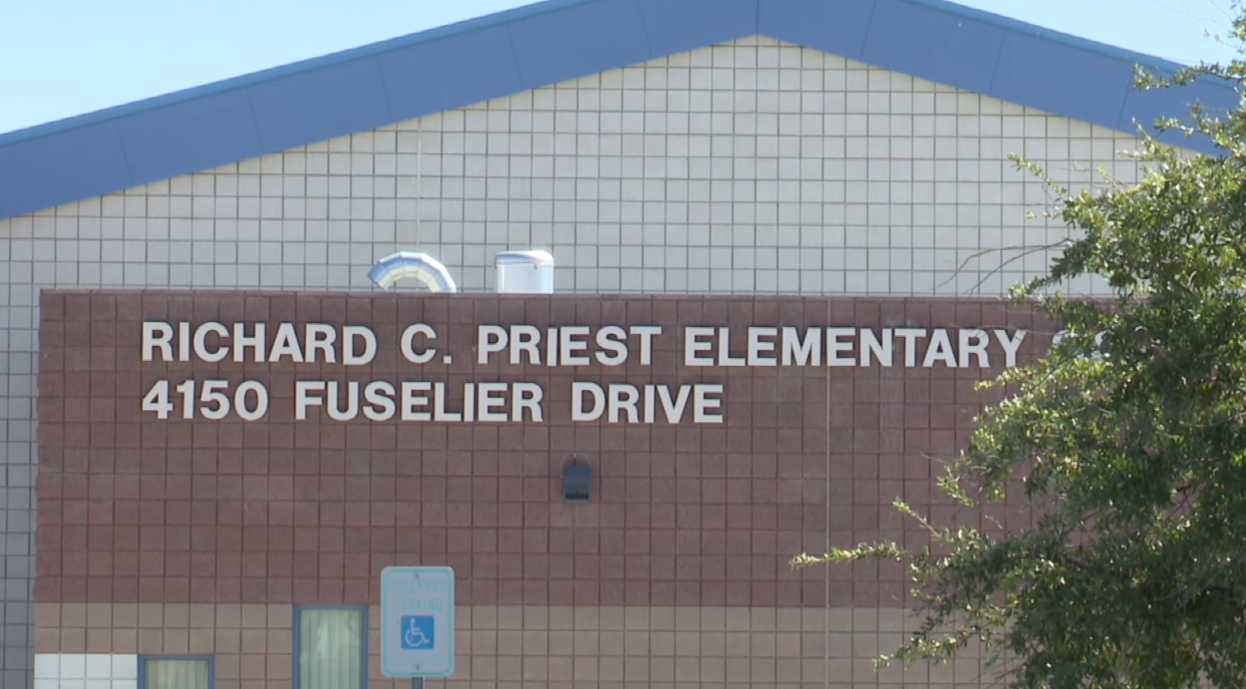 Street view near Richard Priest Elementary School in North Las Vegas where the city plans new school zone traffic safety upgrades