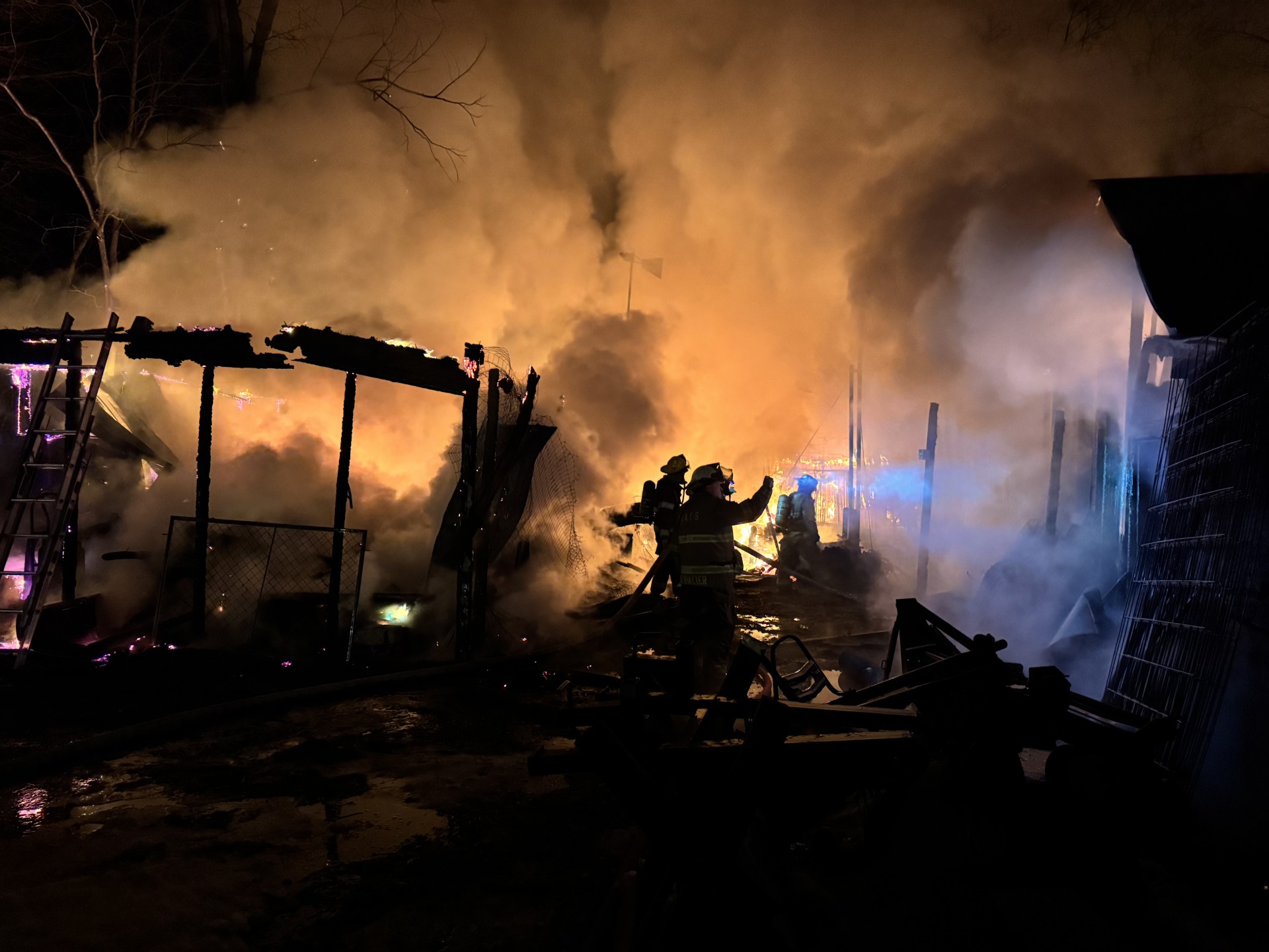 Three buildings destroyed in Geneva Twp 2