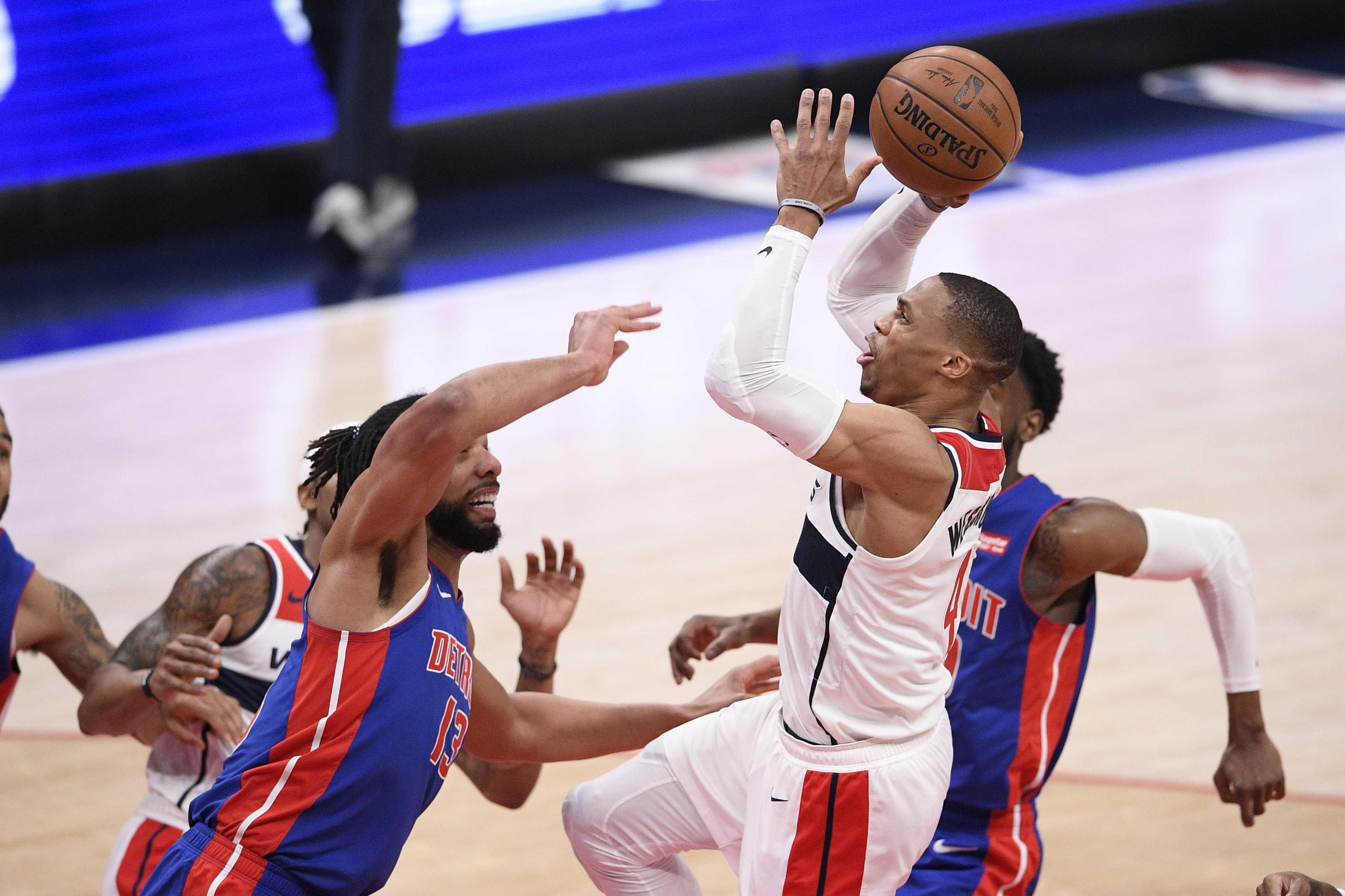 Russell Westbrook Pistons Wizards Basketball