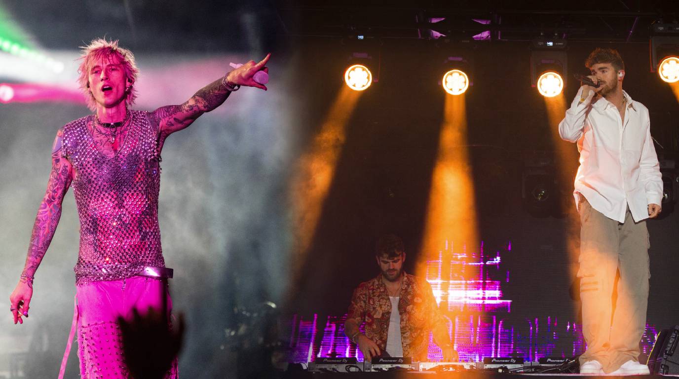 Machine Gun Kelly and Drew Taggart of The Chainsmokers
