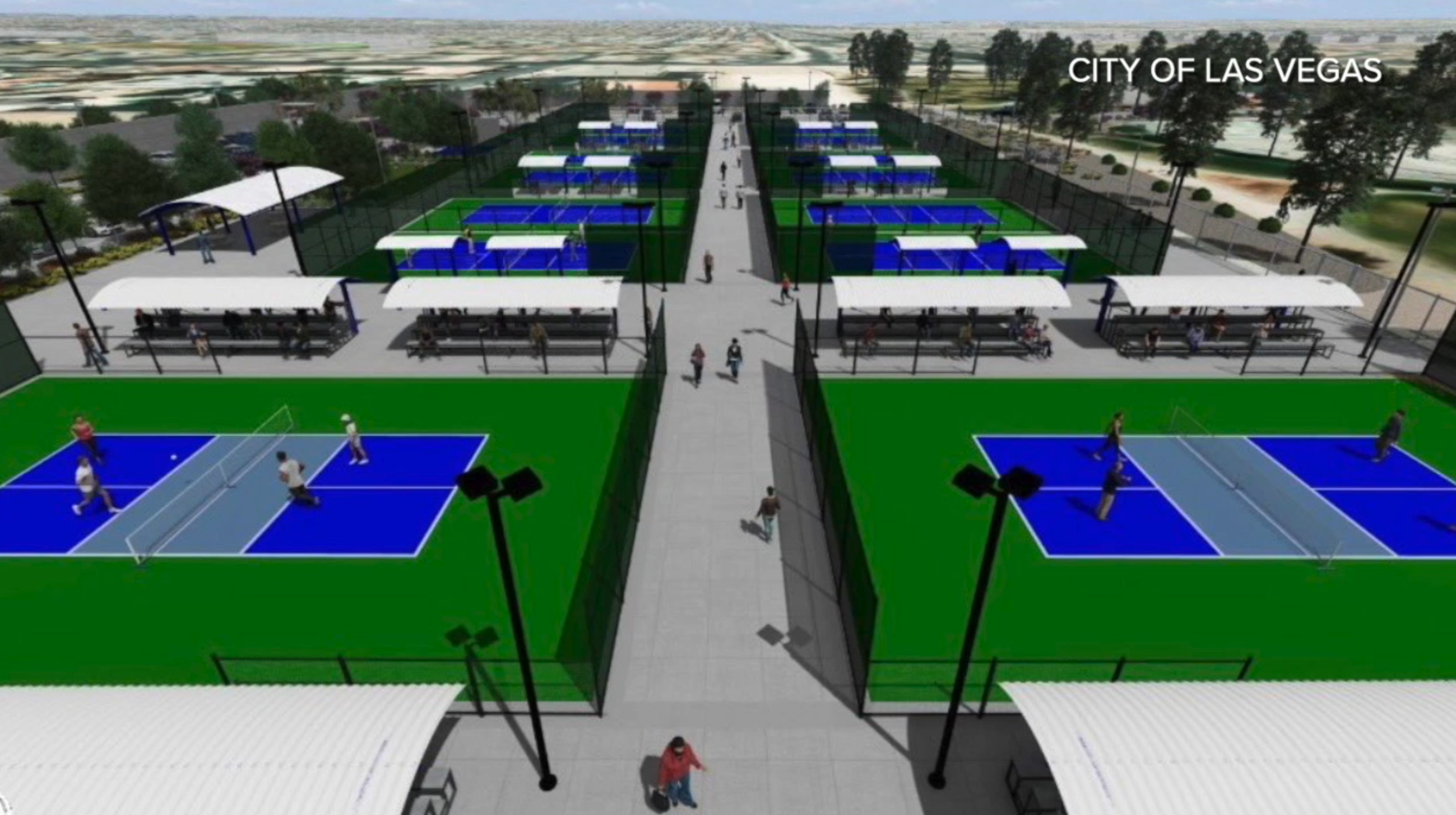 Work continues on $12 million Bunker Park pickleball complex