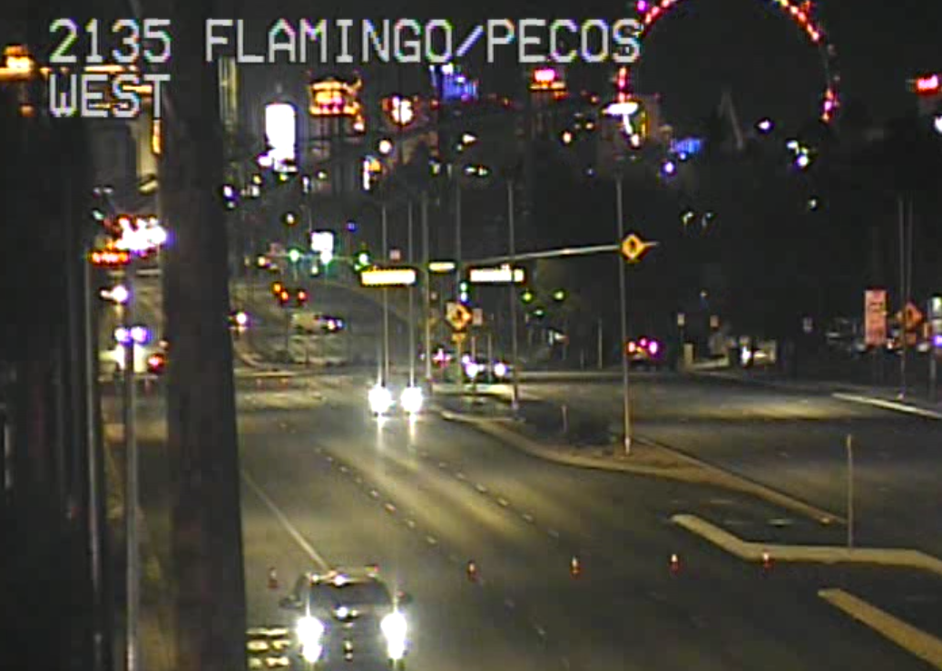crash near flamingo and pecos 