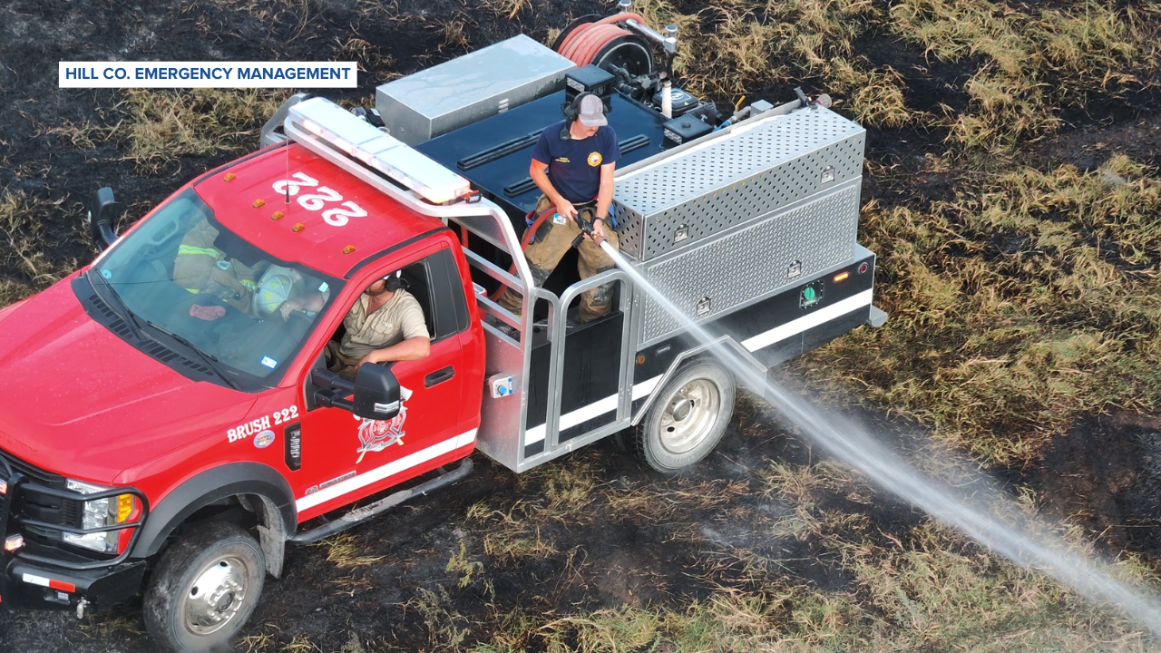 Hill County grass fires