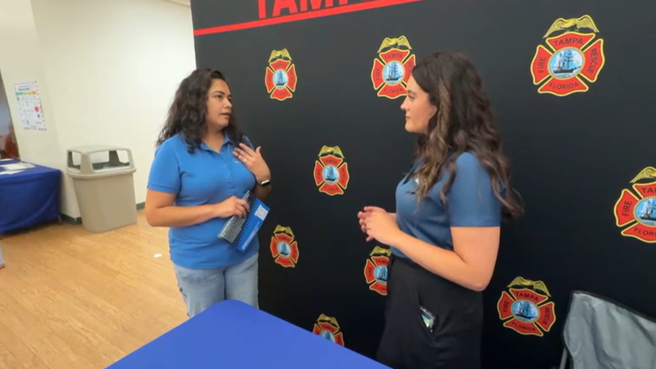 Ally Blake joins Tampa Fire Rescue’s hurricane preparedness expo