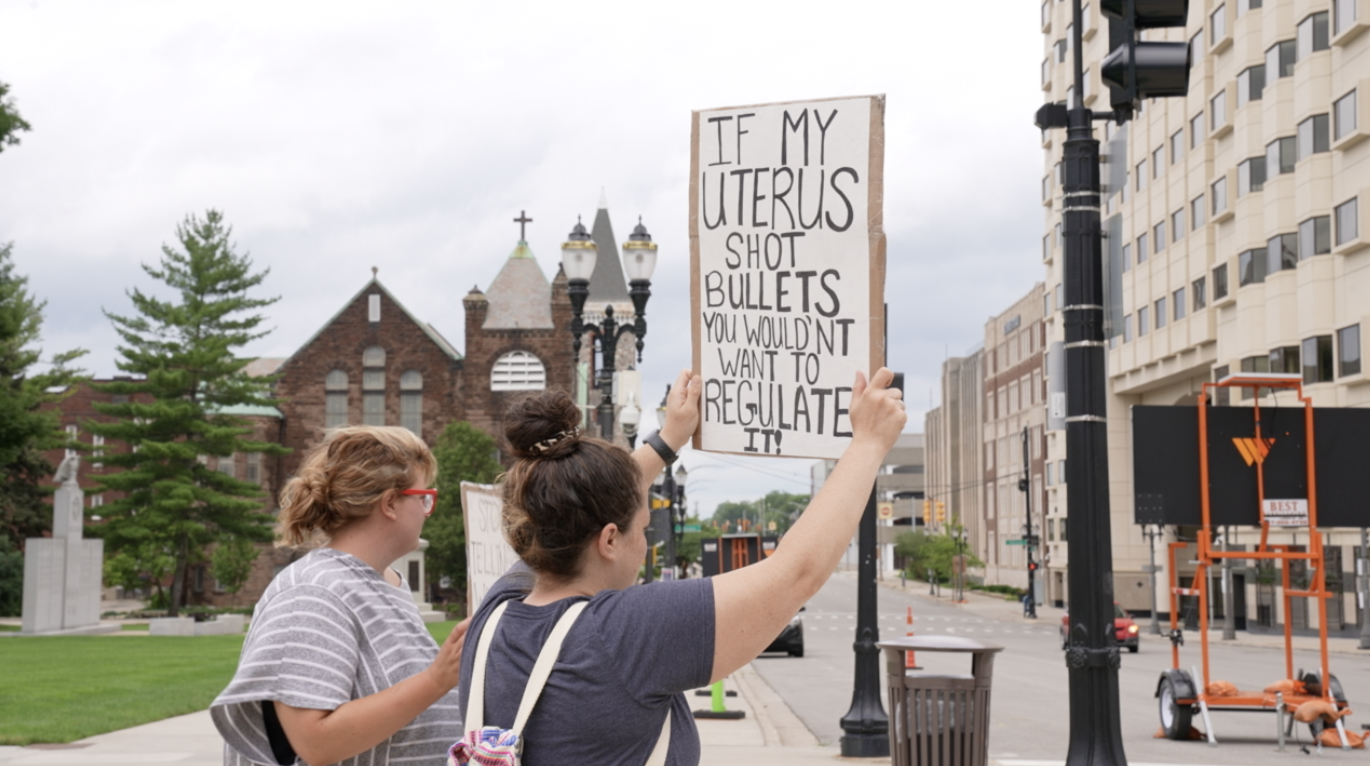 Pro-choice protesters at the Capitol