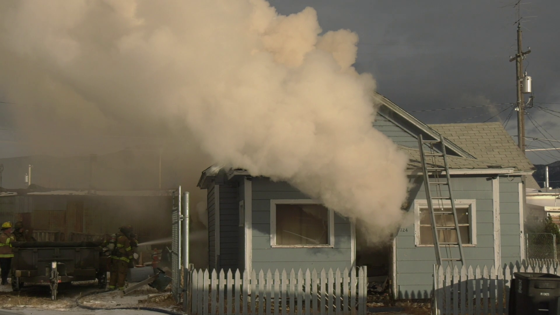 Emergency crews respond to house fire in Butte (December 16, 2021)