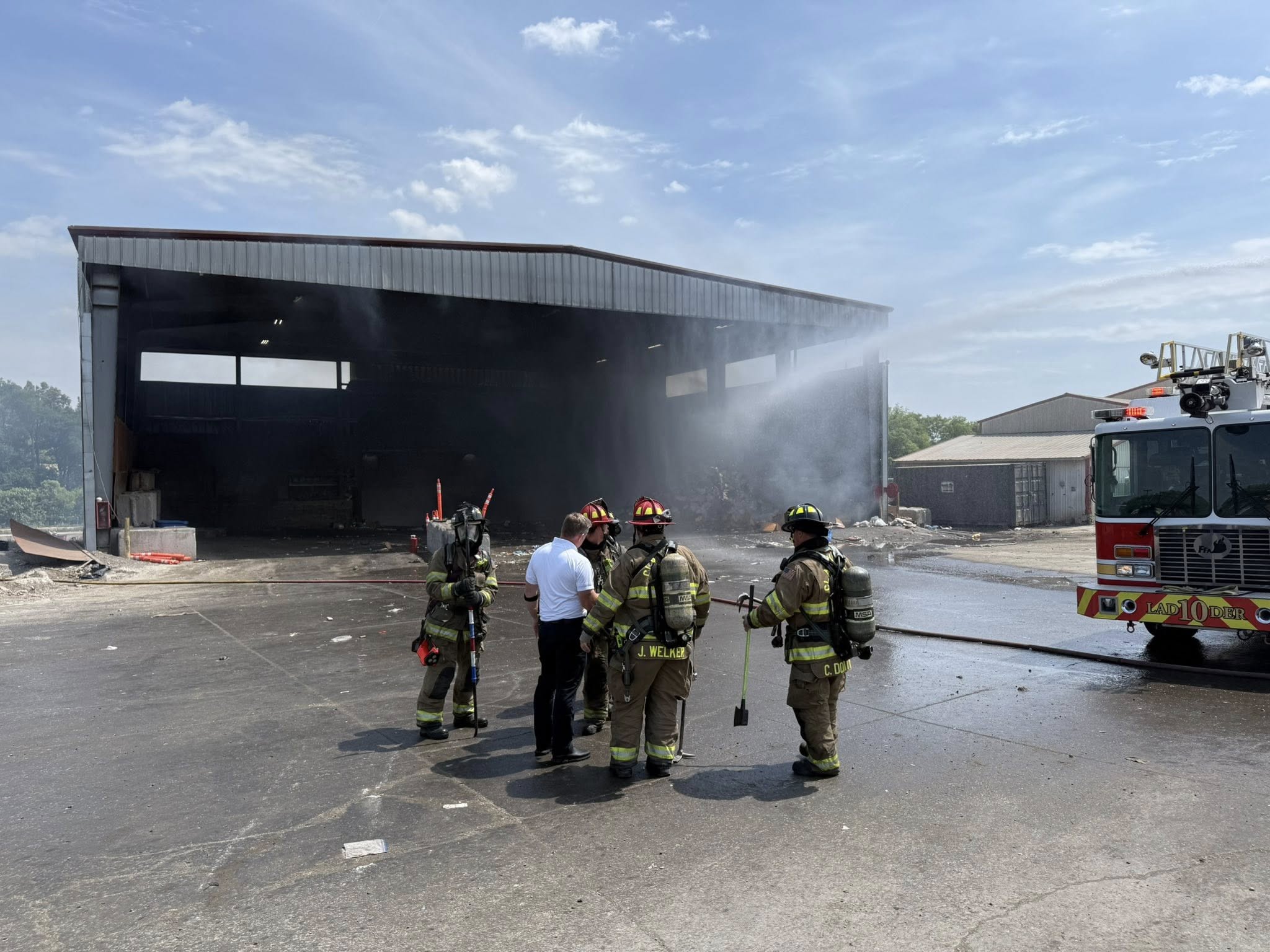 Fire at Clarksville transport facility ignites discarded fireworks