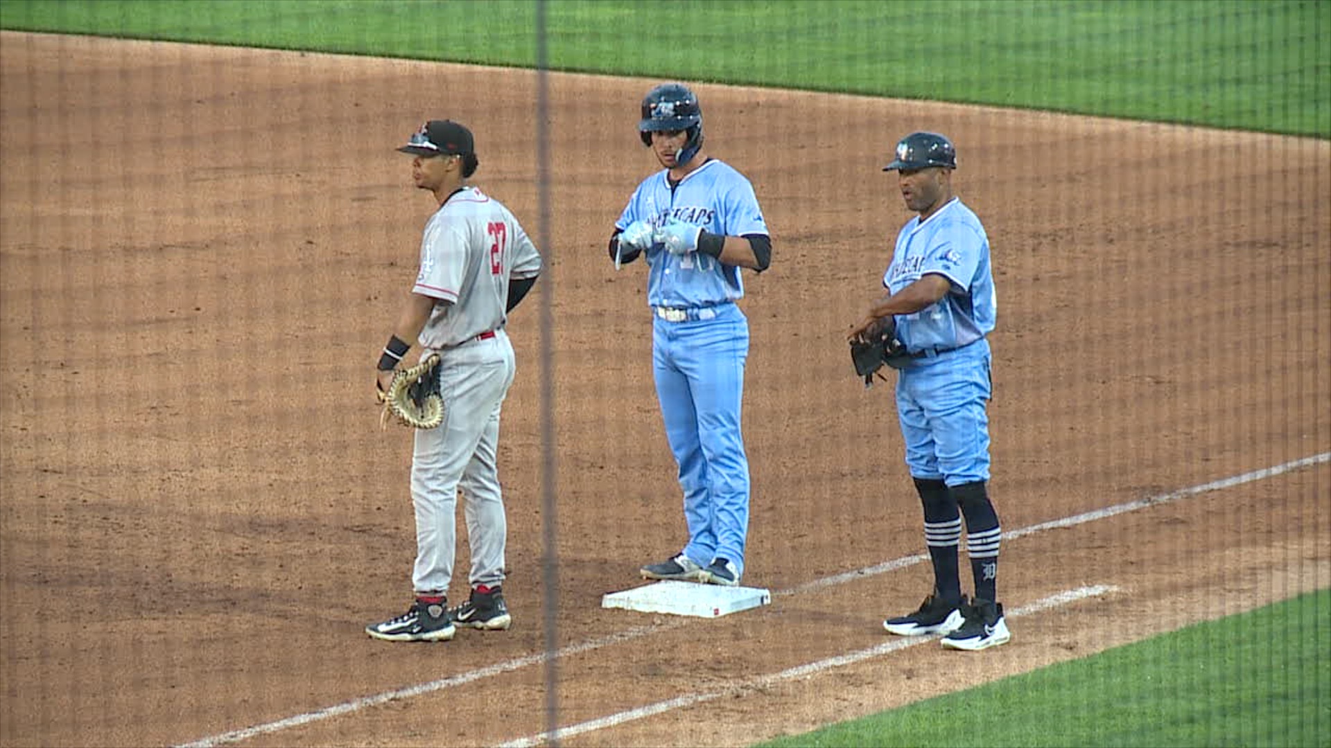 Josh Crouch singles for the Whitecaps
