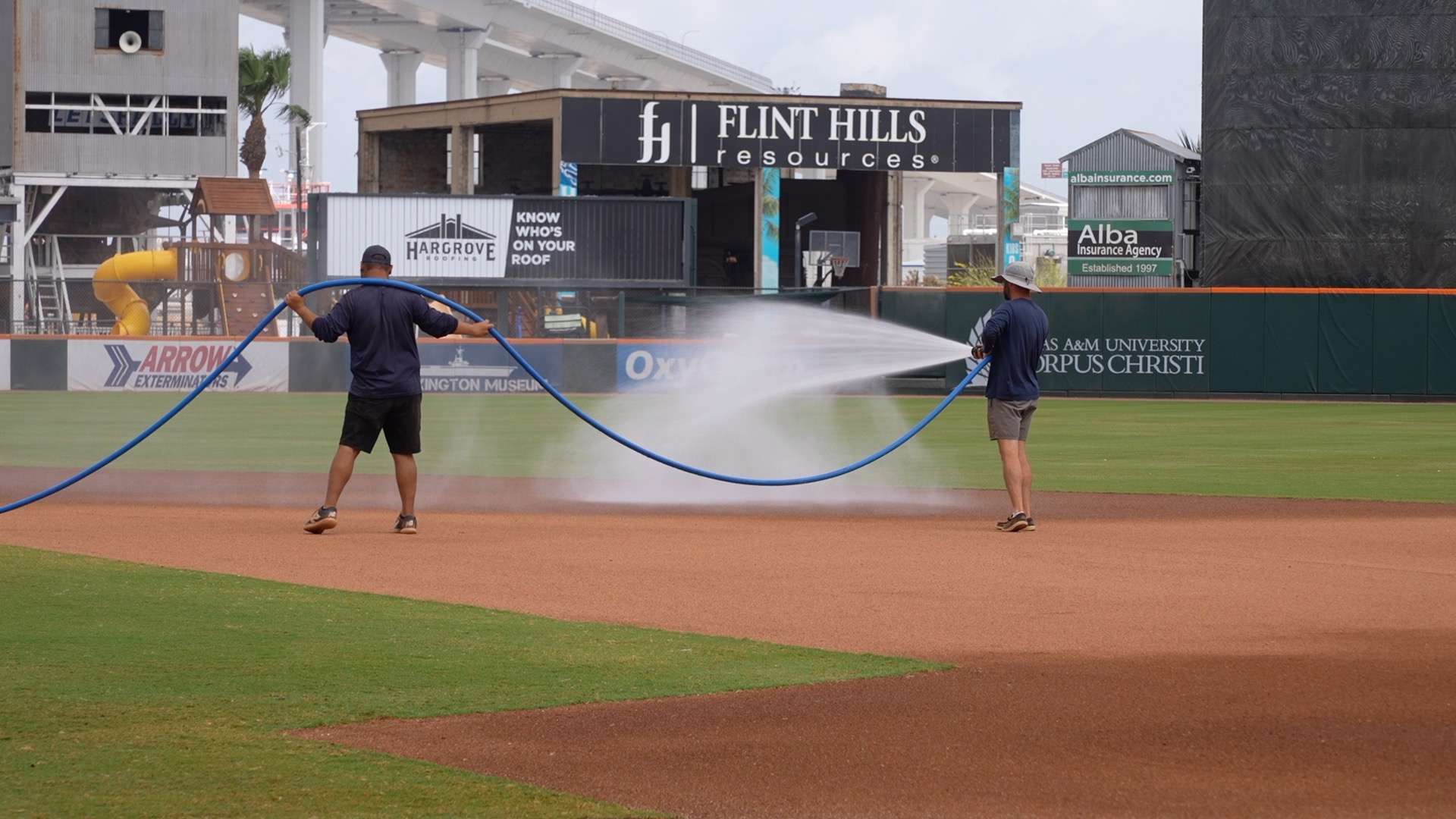 How the Corpus Christi Hooks maintain Whataburger Field in a drought.jpg