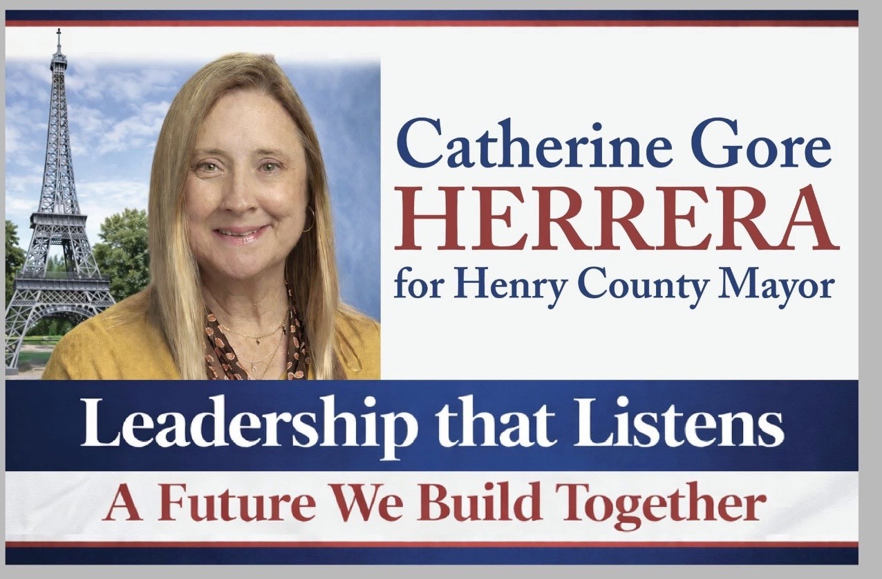 Catherine Gore Herrera Campaign Sign for Henry County Mayor 
