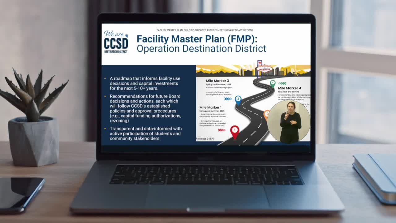 Community listening sessions set to begin for CCSD's facilities master plan