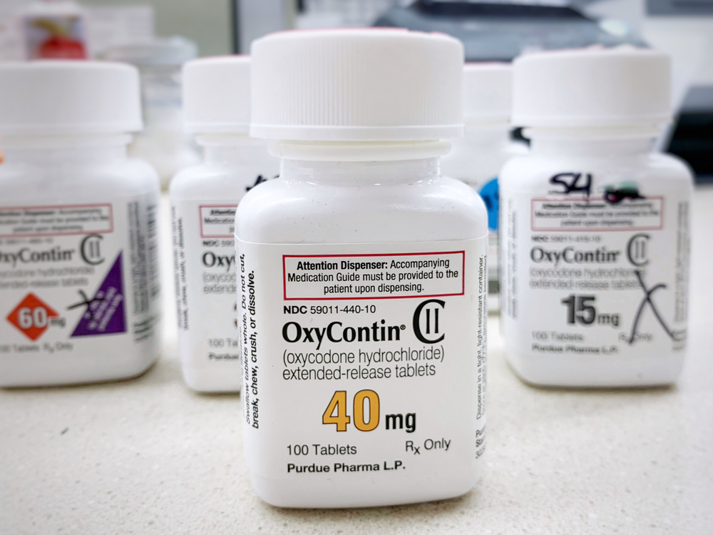 Ogden,Utah,Usa:,October,27,2020-,Oxycontin,Bottles,On,Counter.,Purdue