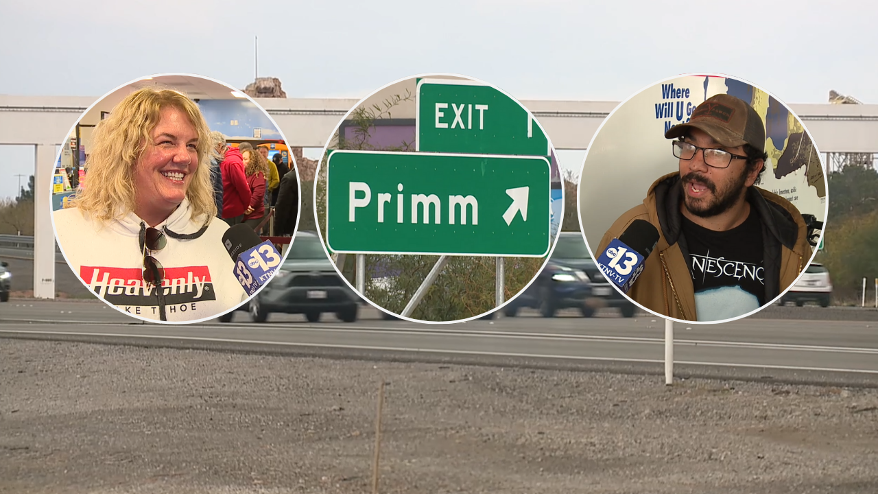 Wet weather slightly impacts Christmas Eve travel, doesn't deter long lottery lines in Primm