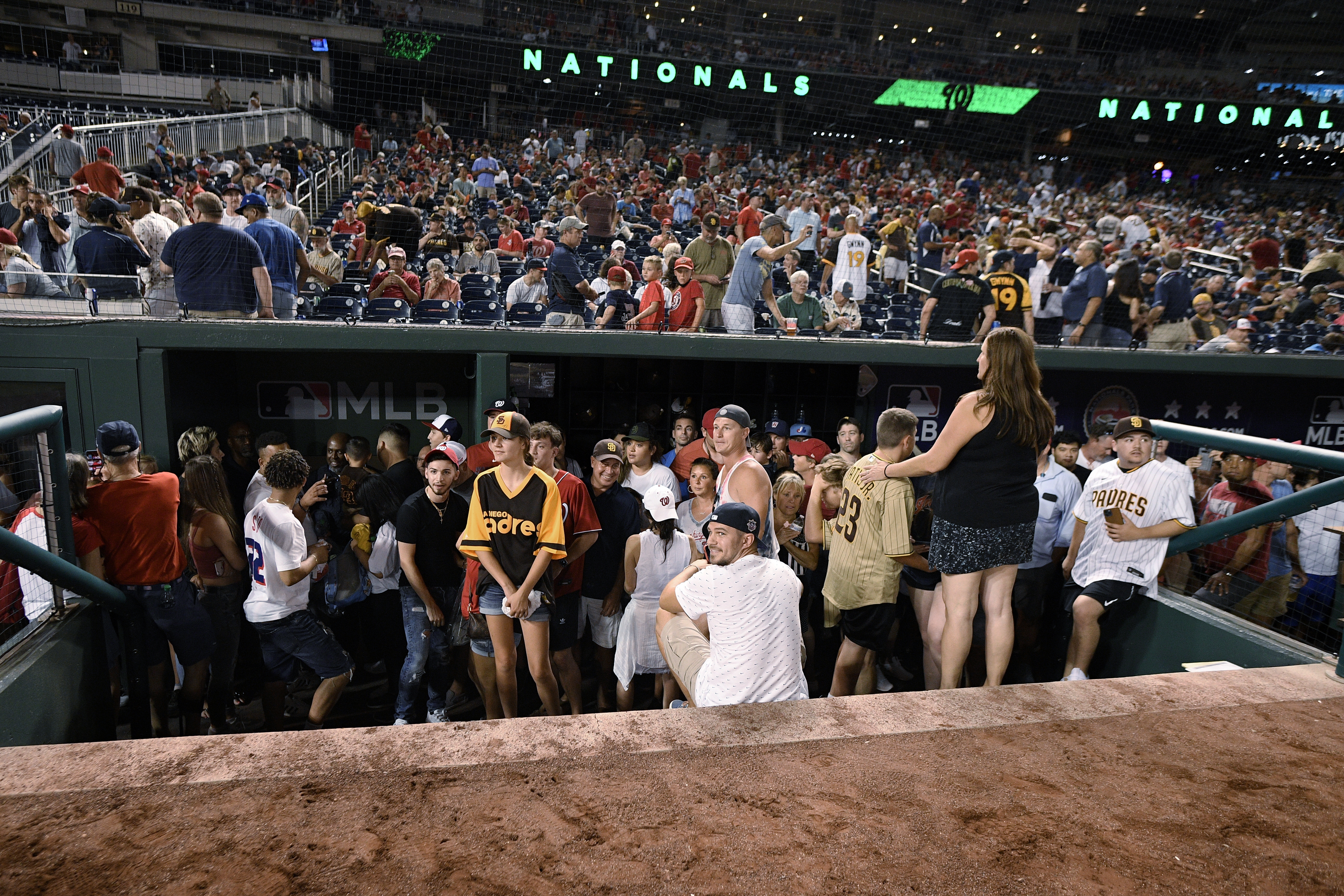 APTOPIX Padres Nationals Baseball