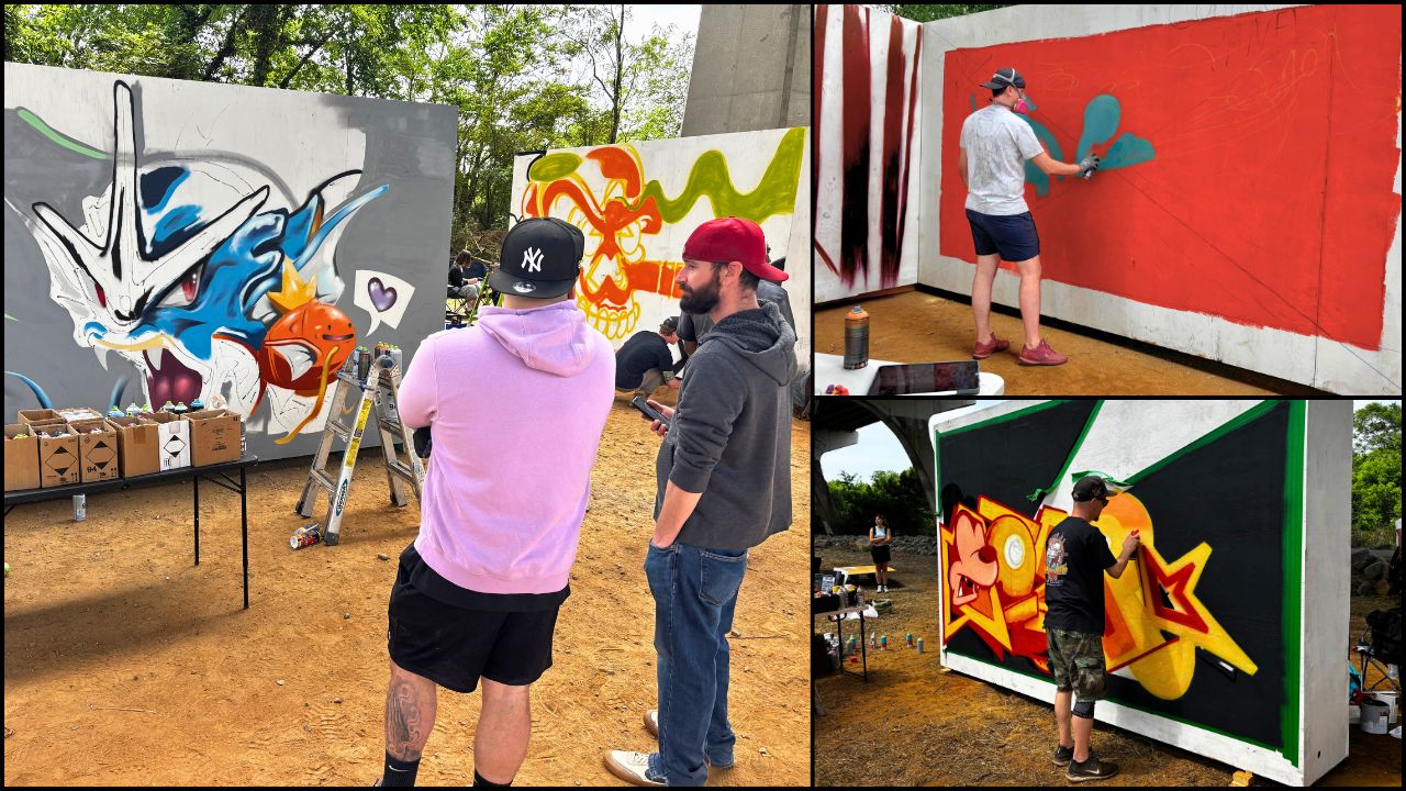 Richmond arts park, Manchester Bridge, Richmond murals, community park, public programming, Richmond artists