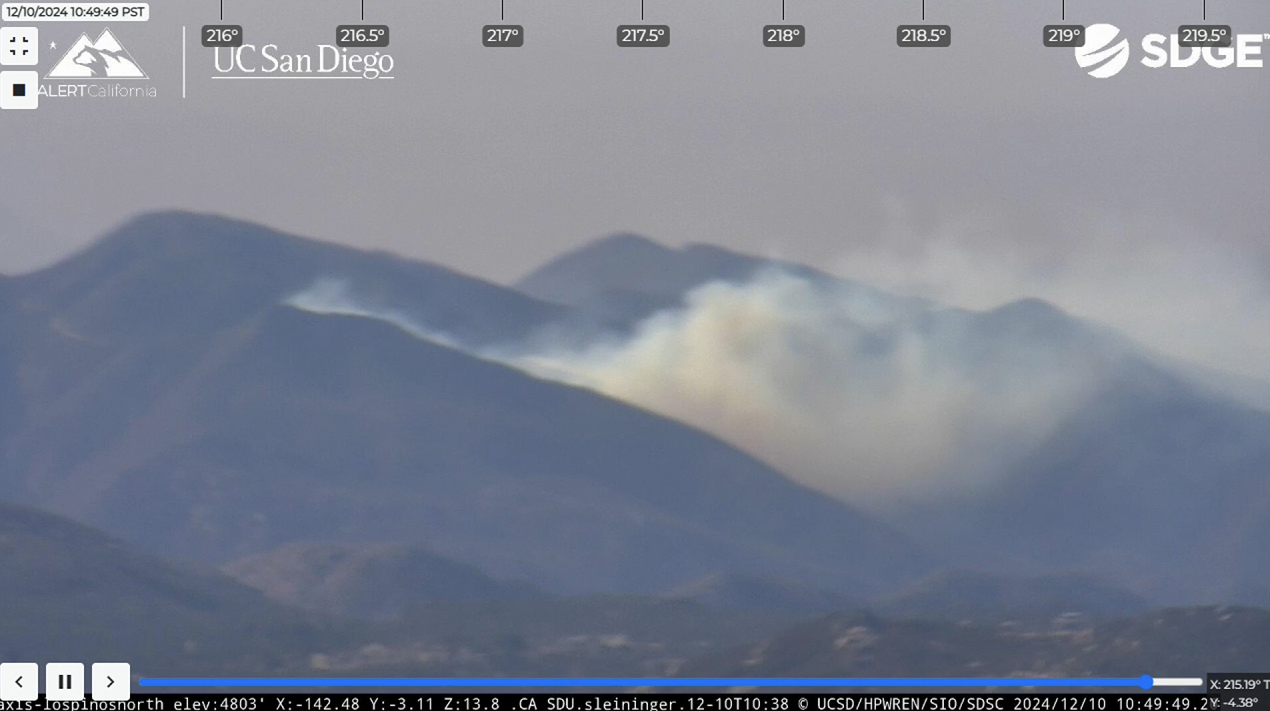 Dulzura fire marron valley 12/10/24