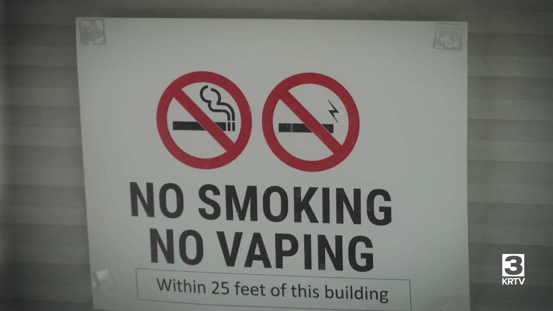 New signage enforces Montana’s indoor vaping ban