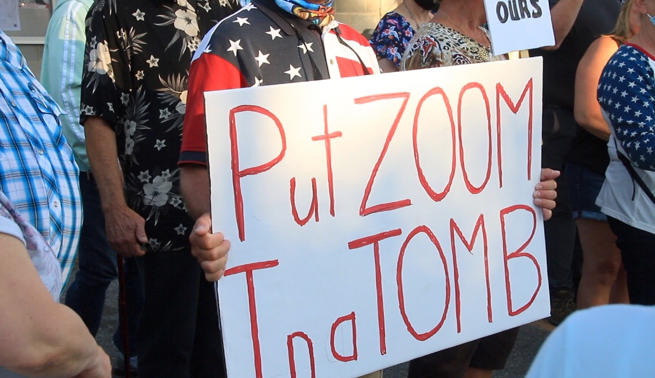 Stevensville Council Protest Aug 27
