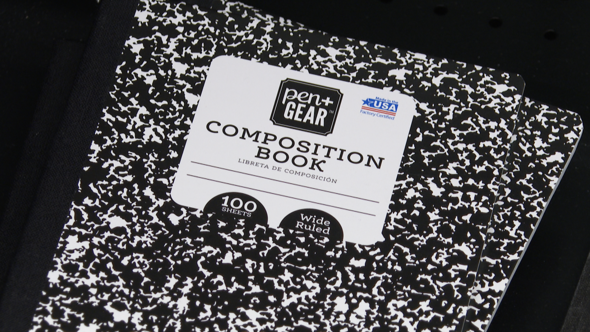 school supplies composition notebook