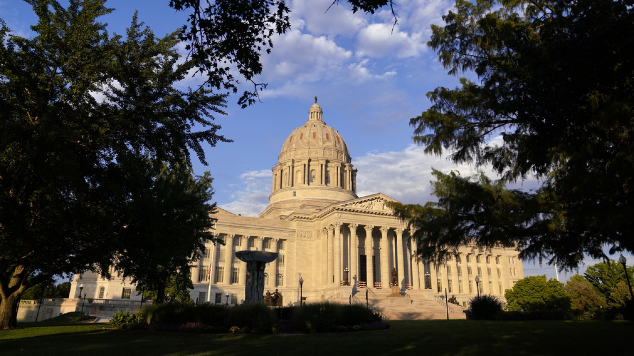 The Missouri Capitol is shown.