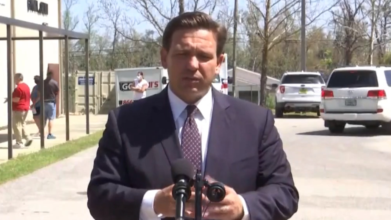 Florida Gov. Ron DeSantis gives a COVID-19 update in Panama City on March 18, 2021.jpg