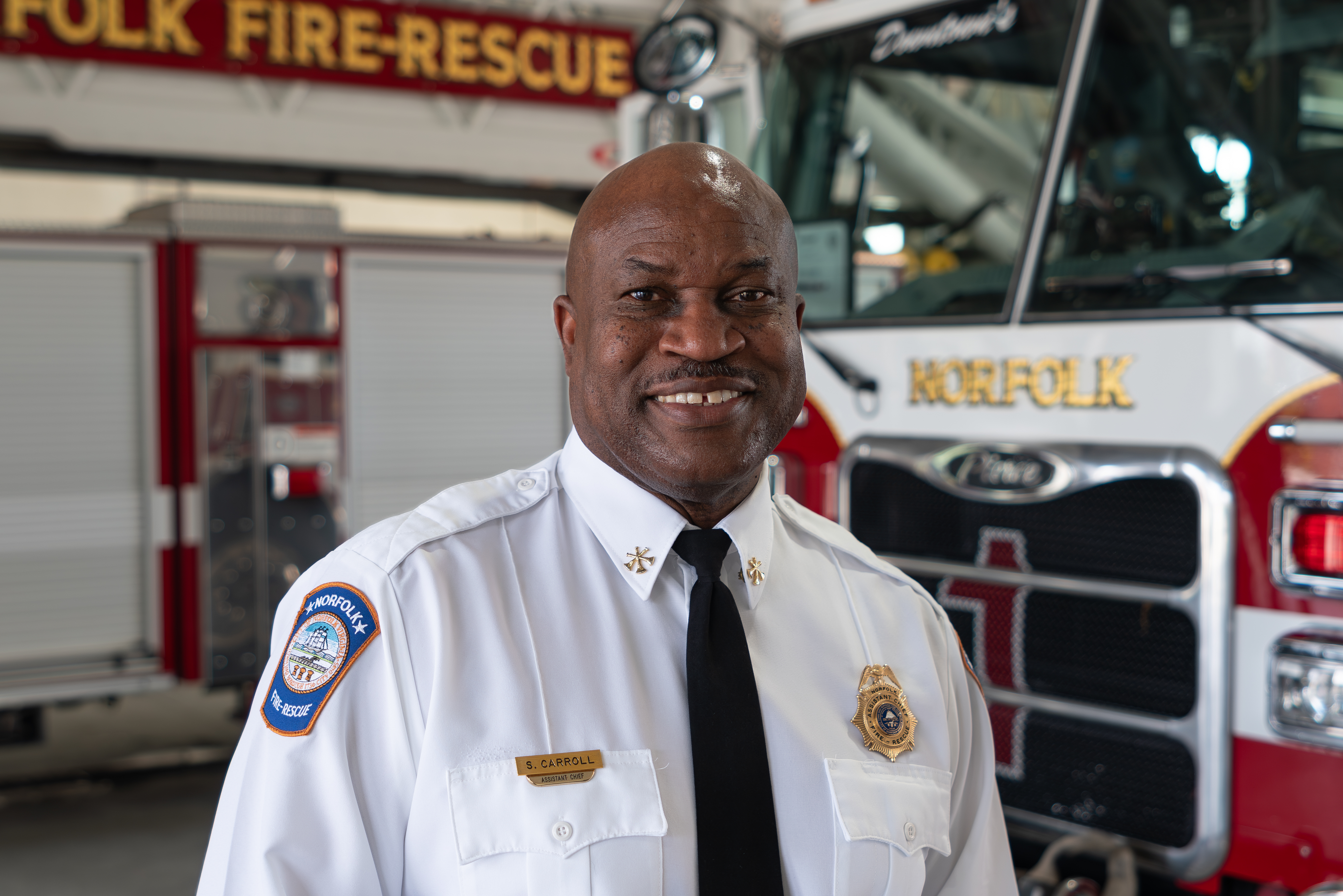 Norfolk Fire-Rescue Chief Sidney Carroll