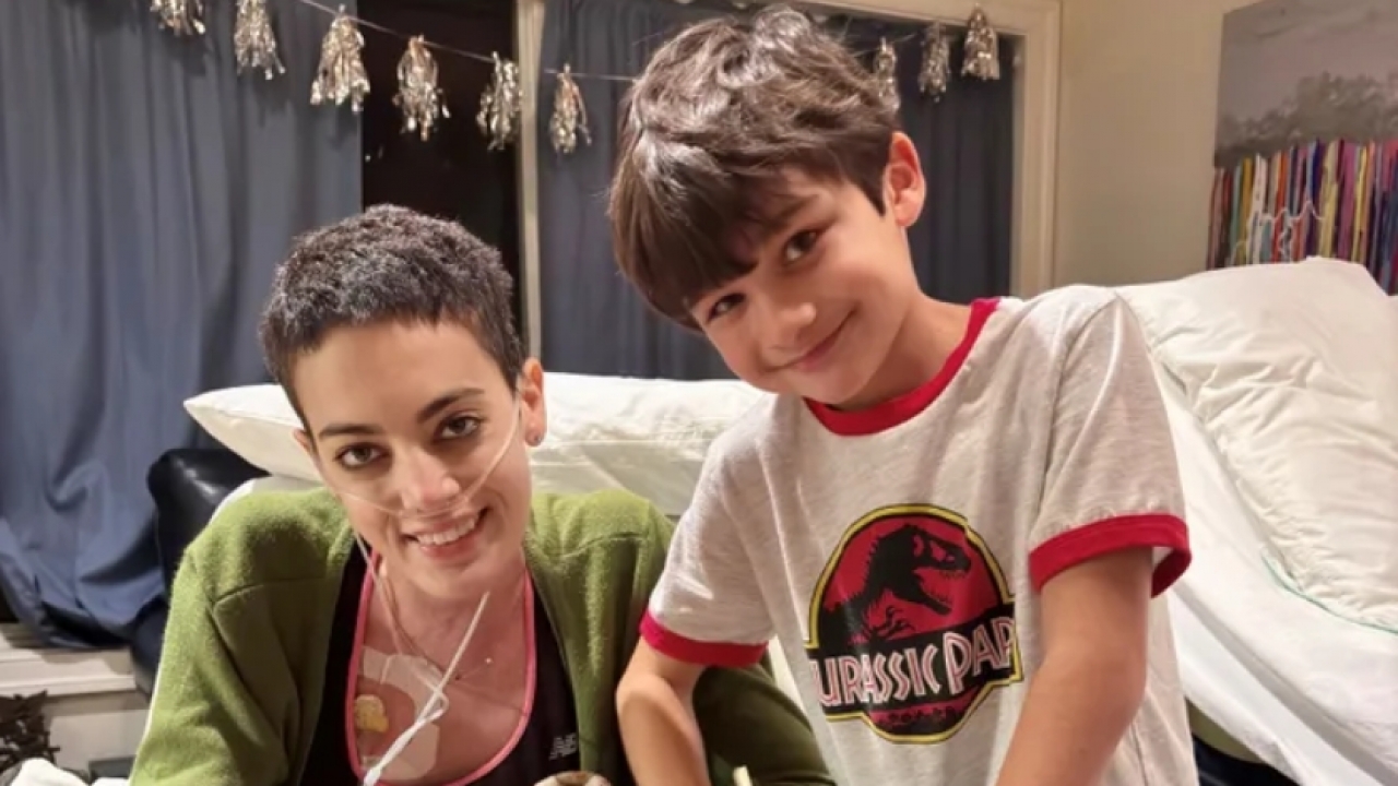 Cat Janice and her son