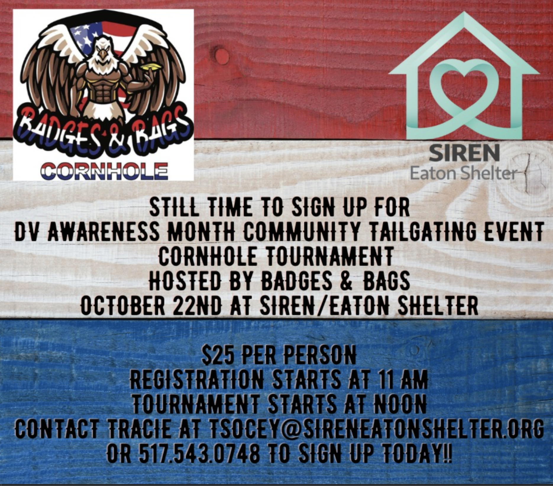 SIREN Eaton shelter hosts cornhole contest as fundraiser