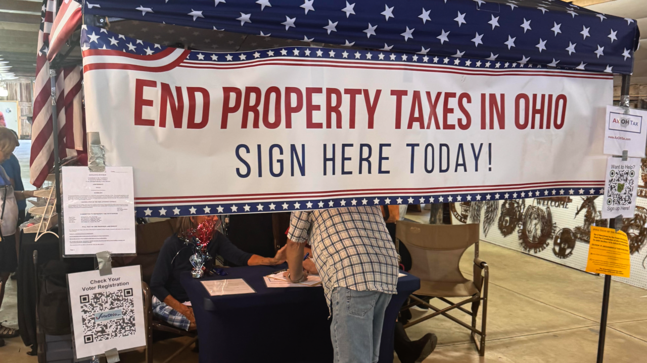 Campaign to end property taxes in Ohio