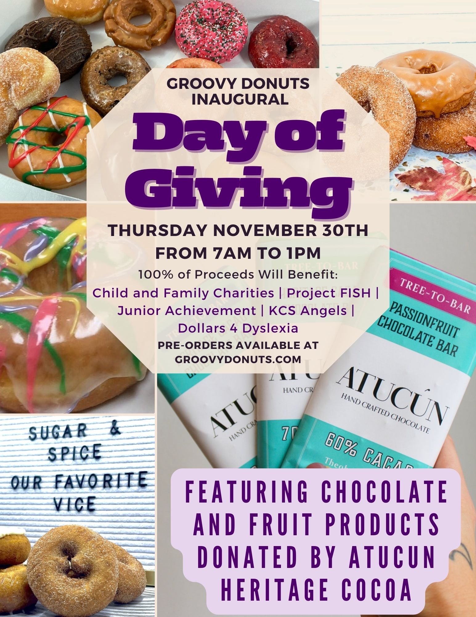 Groovy Donuts Day of Giving