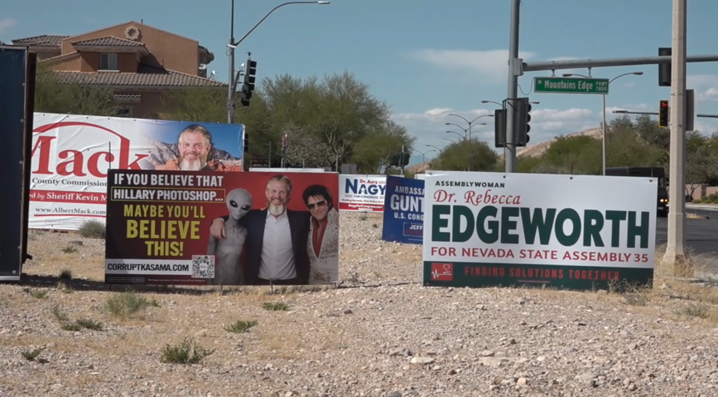 Campaign signs cluttering neighborhoods in Southwest concern Las Vegas residents