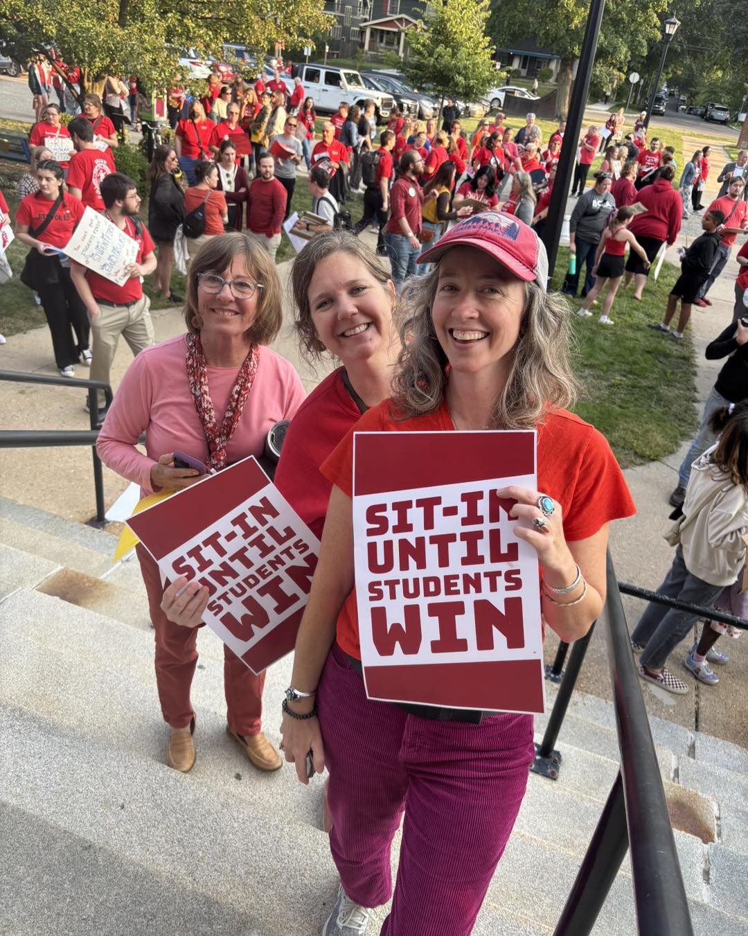 Teachers protest for higher pay at a GRPS Board of Education meeting