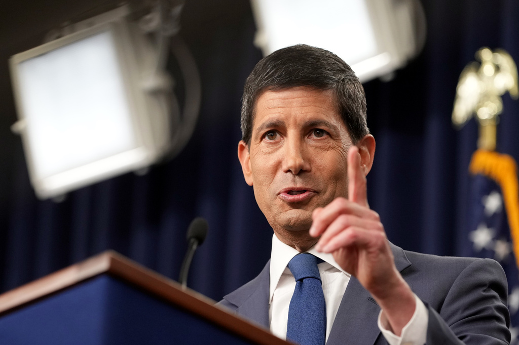 Federal Reserve Board Chairman Kevin Warsh speaks during a news conference at the Federal Reserve in Washington, Wednesday, July 29, 2026. 