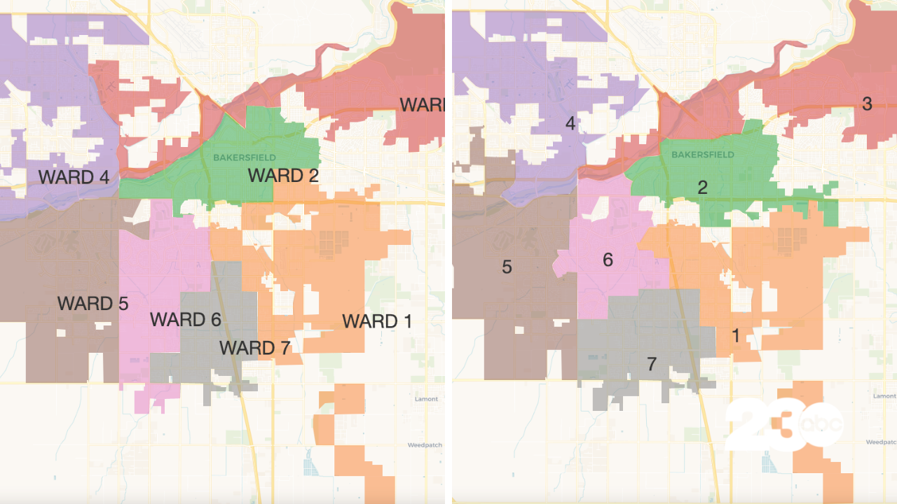 Bakersfield Redistricting Maps 2022