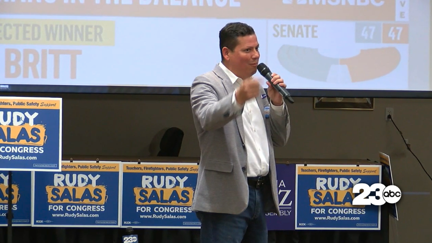 Rudy Salas, 2022 Election Night