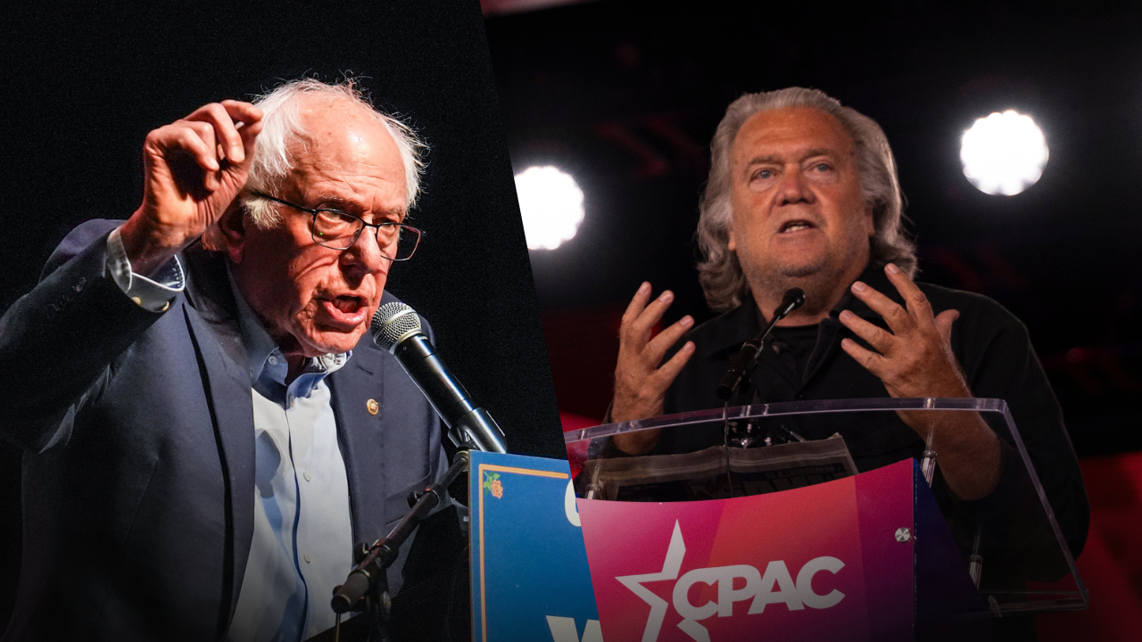 Bernie Sanders Steve Bannon AI pause