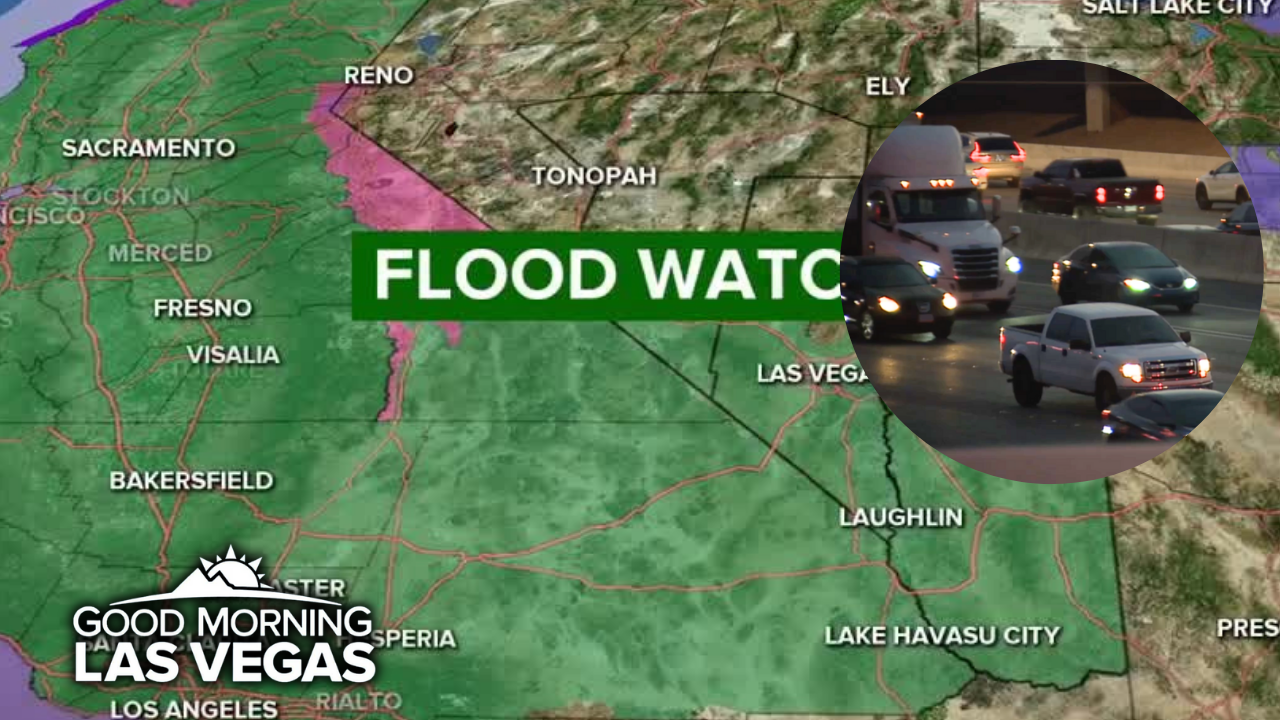 Good Morning, Las Vegas: Wet weather on the way as travelers begin to hit the roads