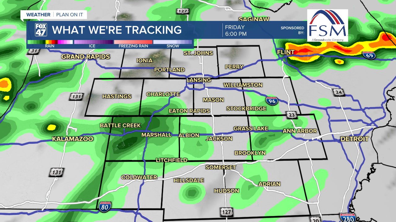 Chance of showers and storms for Friday