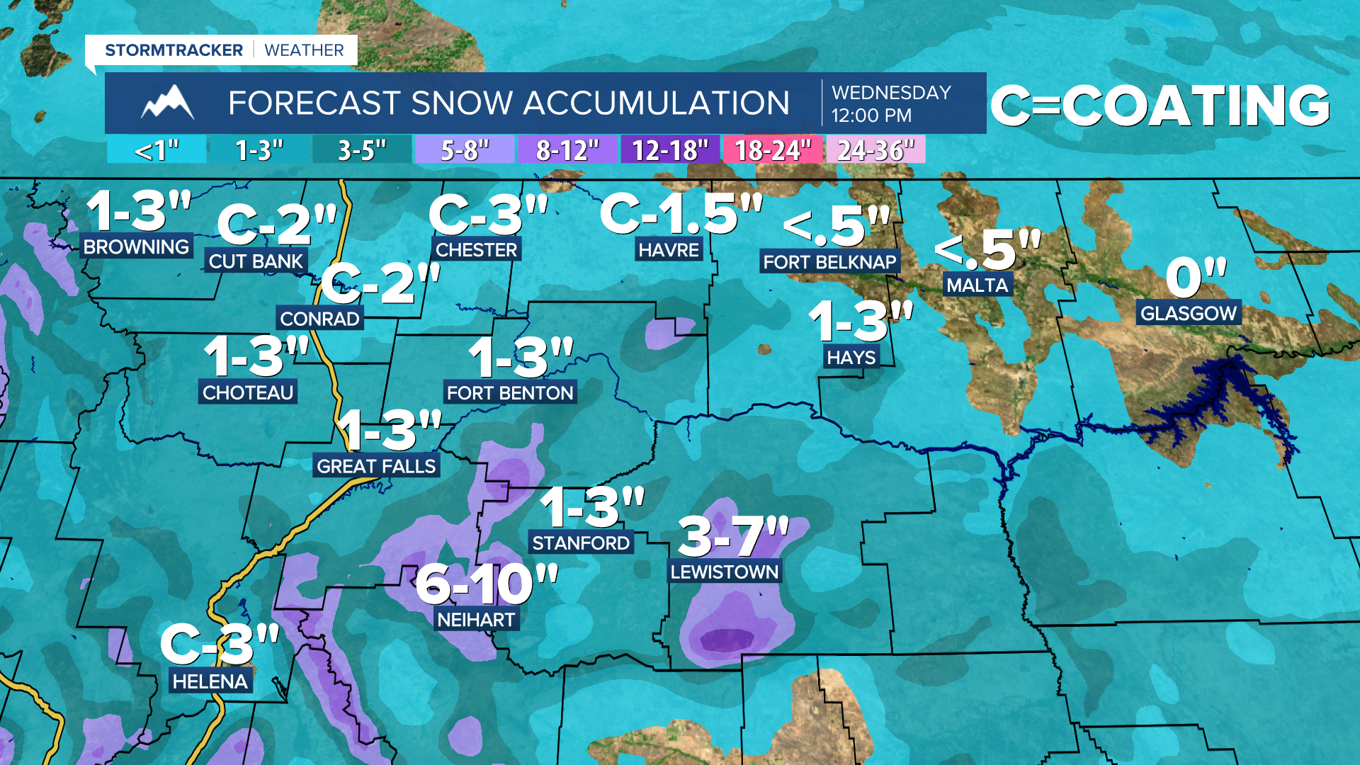 KR Snow Forecast 12-1-25