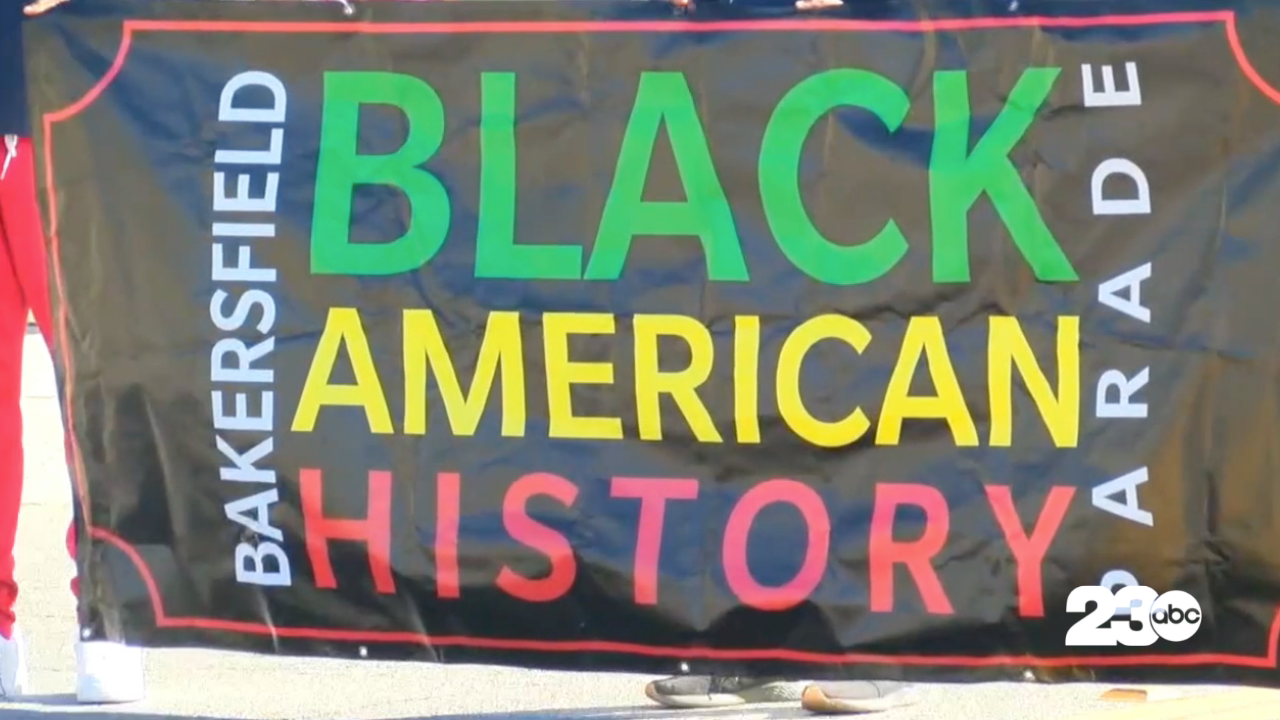 Black American History Parade Banner, Bakersfield (FILE)