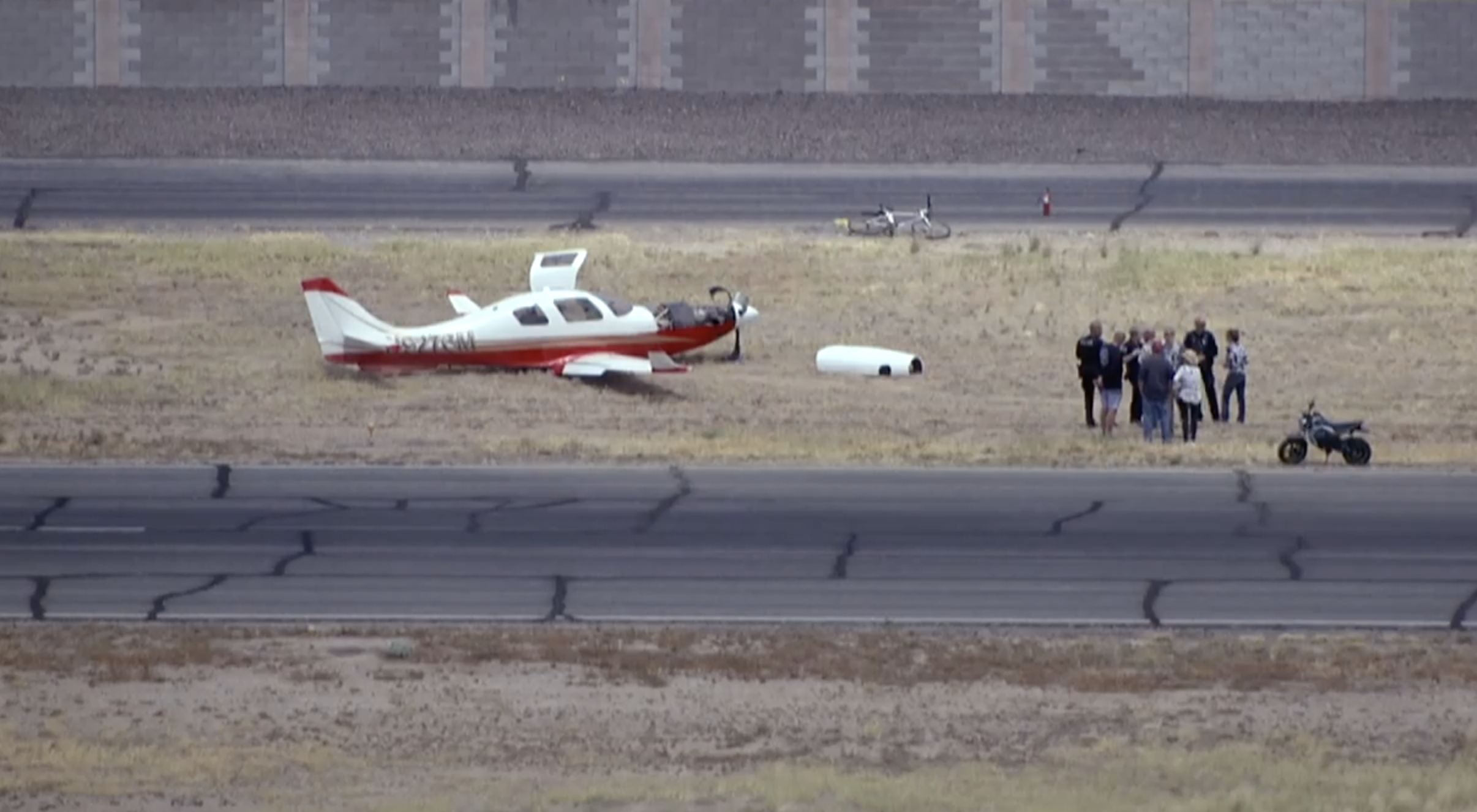 Pegasus Airpark plane off the runway