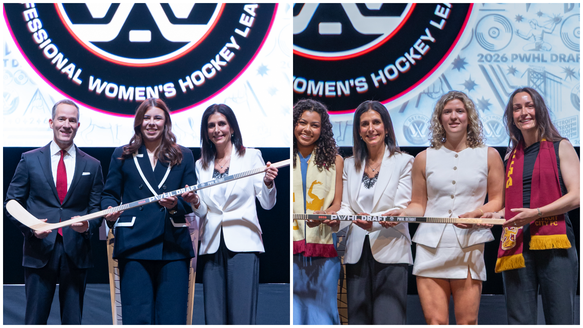 PWHL Detroit draft picks Andrea Brandl and Casey Borgiel