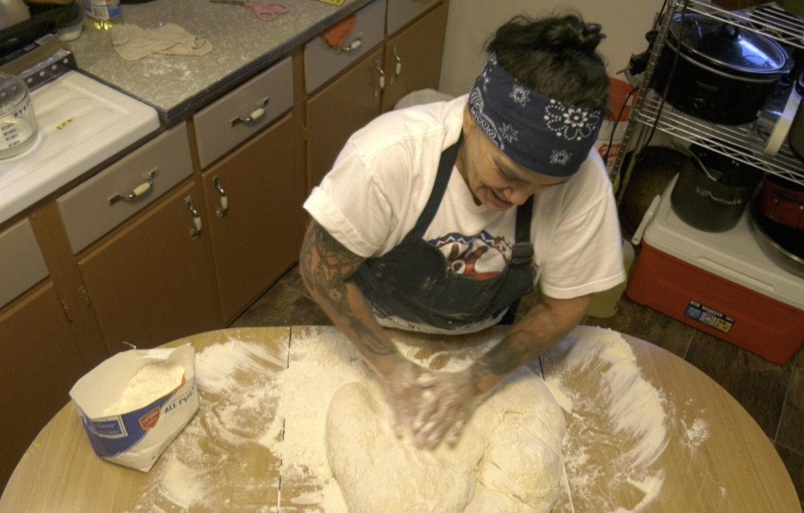 Peggy Falcon raises funds for Pow Wow with Indian Taco sale 